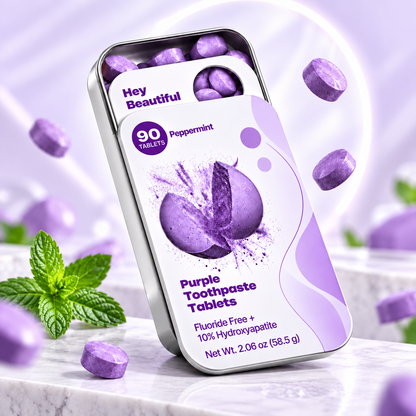 Purple Whitening Toothpaste Tablets