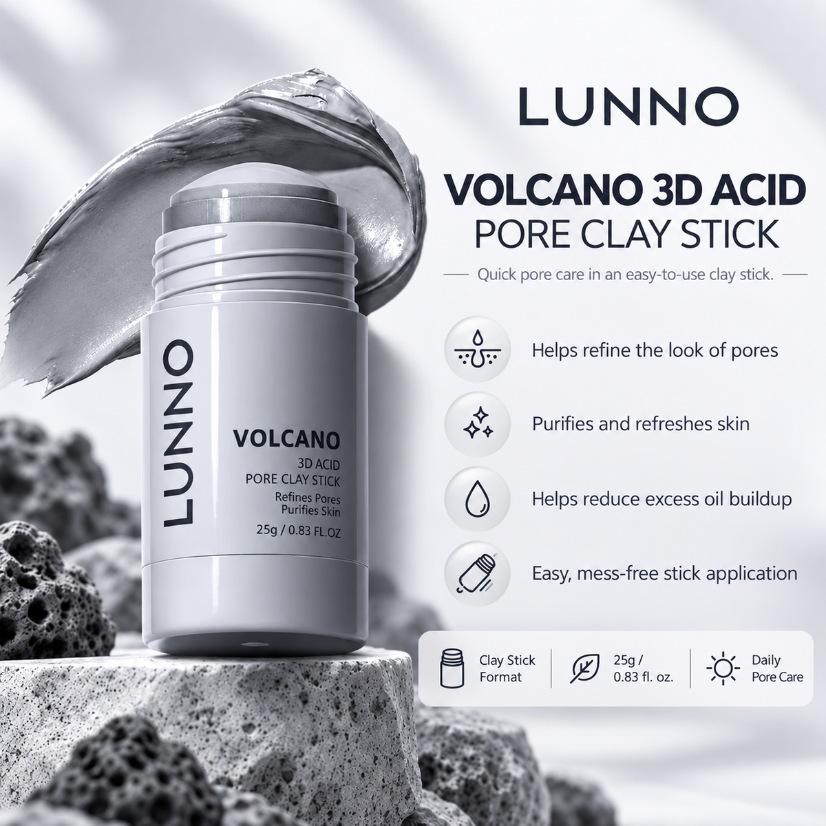 LUNNO ClearSkin Clay Stick
