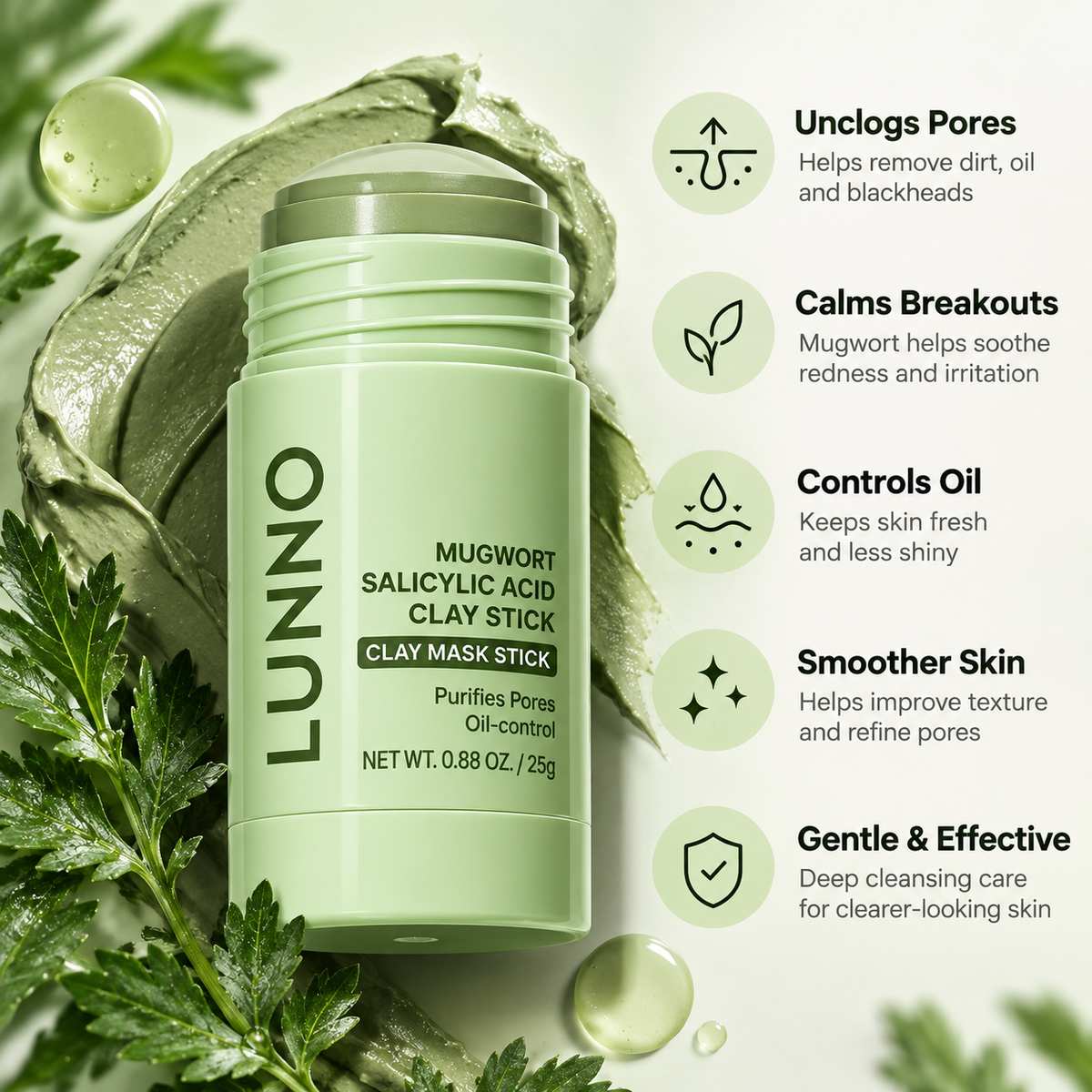 LUNNO ClearSkin Clay Stick